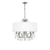 Crystorama Othello 24'' Chandelier in Polished Chrome - Front View