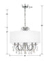 6625-CH-CL-MWP Othello 24'' Chandelier | Dimensions Image