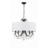 Crystorama Othello 24'' Chandelier in Matte Black - Additional View