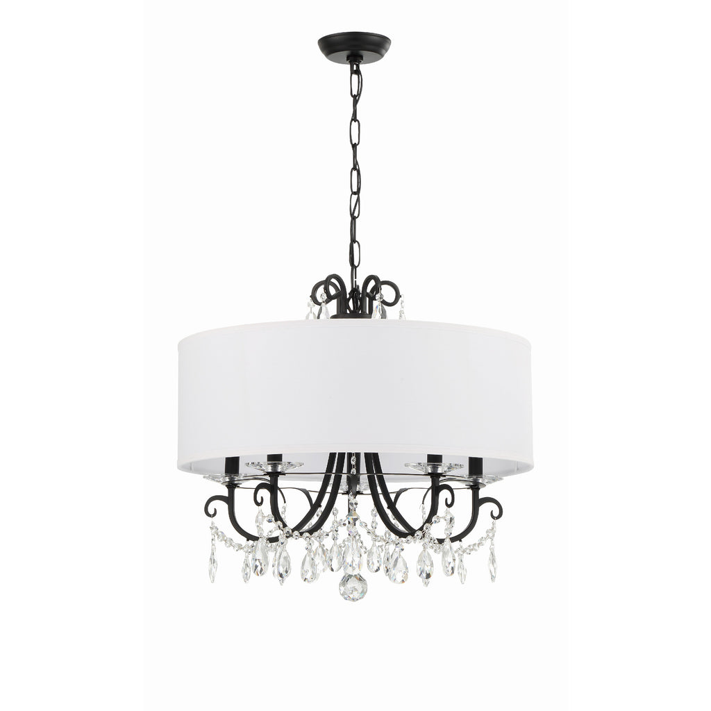 Crystorama Othello 24'' Chandelier in Matte Black - Additional View
