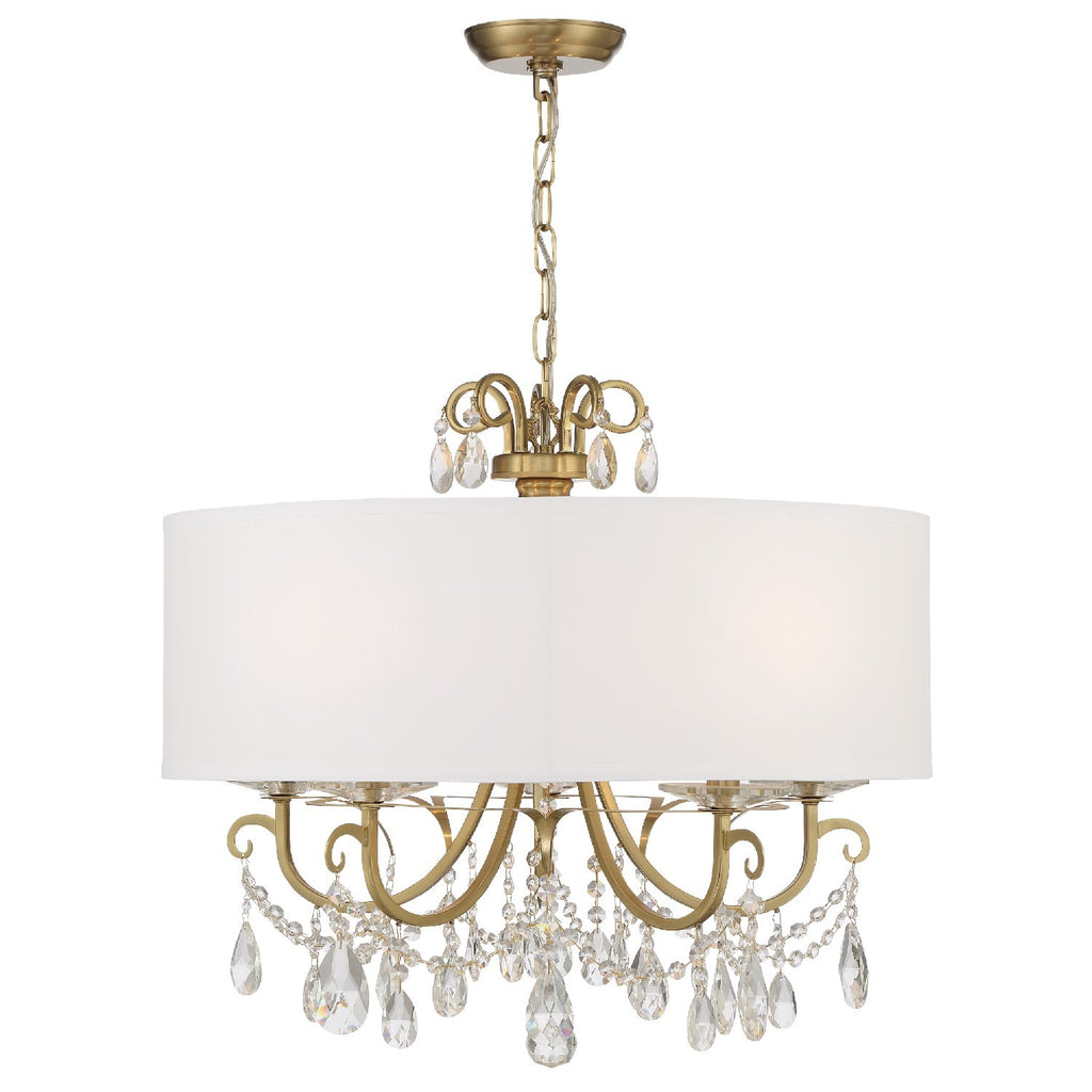 Crystorama Othello 24'' Chandelier in Vibrant Gold - Additional View