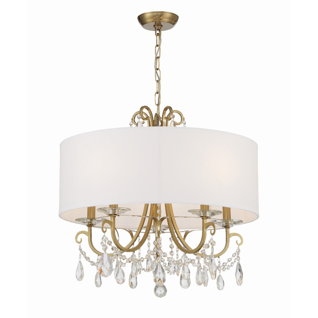 Crystorama Othello 24'' Chandelier in Vibrant Gold - Additional View