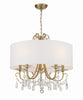Crystorama Othello 24'' Chandelier in Vibrant Gold - Additional View