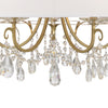 Crystorama Othello 24'' Chandelier in Vibrant Gold - Additional View