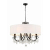 Crystorama Othello 32'' Chandelier in Matte Black - Additional View
