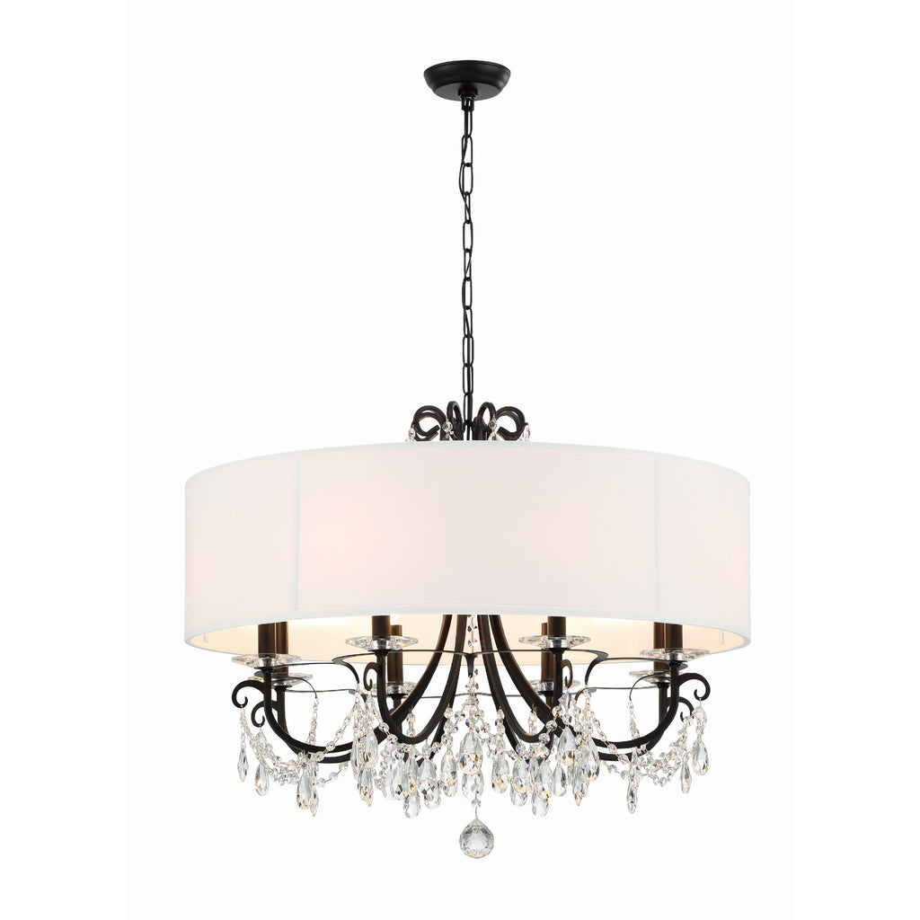 Crystorama Othello 32'' Chandelier in Matte Black - Additional View