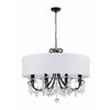 Crystorama Othello 32'' Chandelier in Matte Black - Additional View