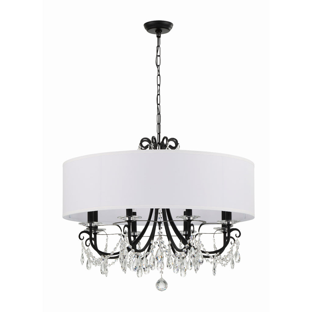 Crystorama Othello 32'' Chandelier in Matte Black - Additional View