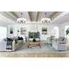 Crystorama Othello 32'' Chandelier in Matte Black - Lifestyle View