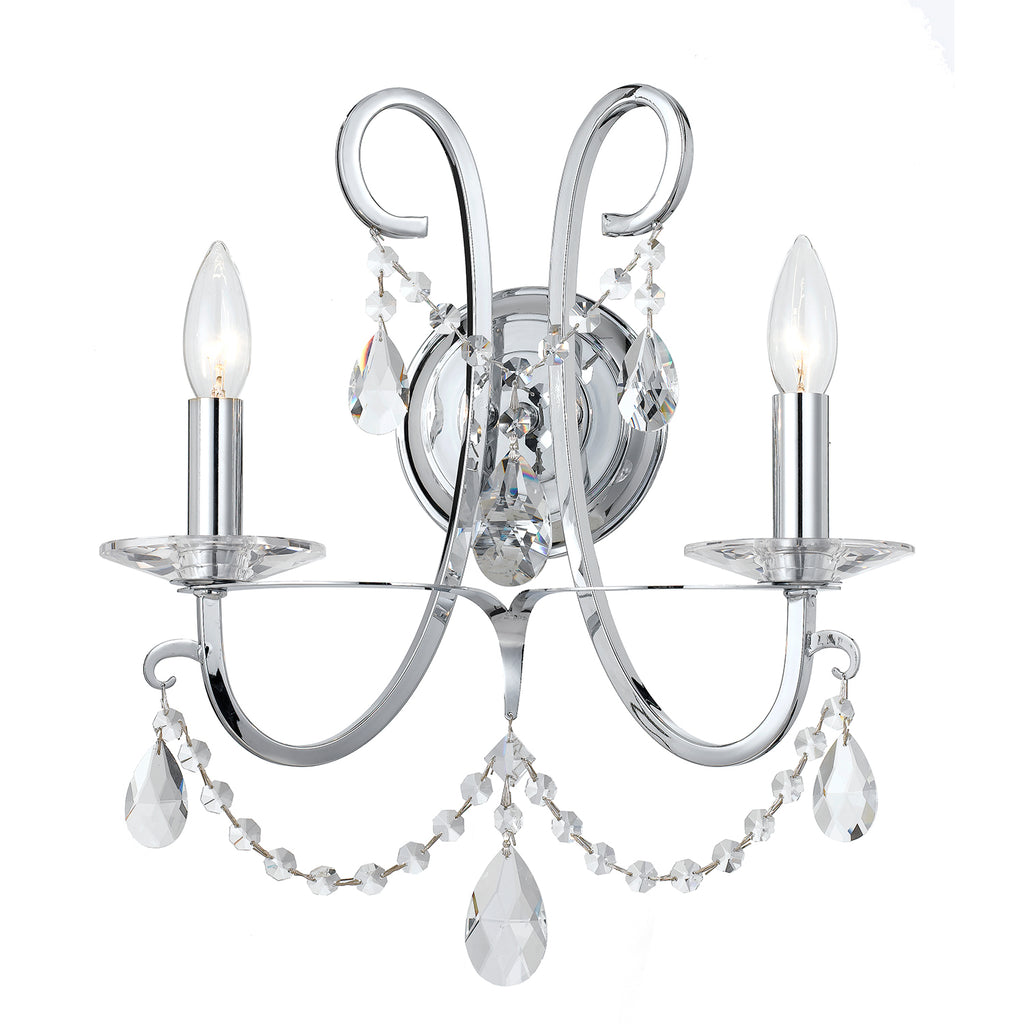 Crystorama Swarovski 14" Sconce in Polished Chrome - Additional View