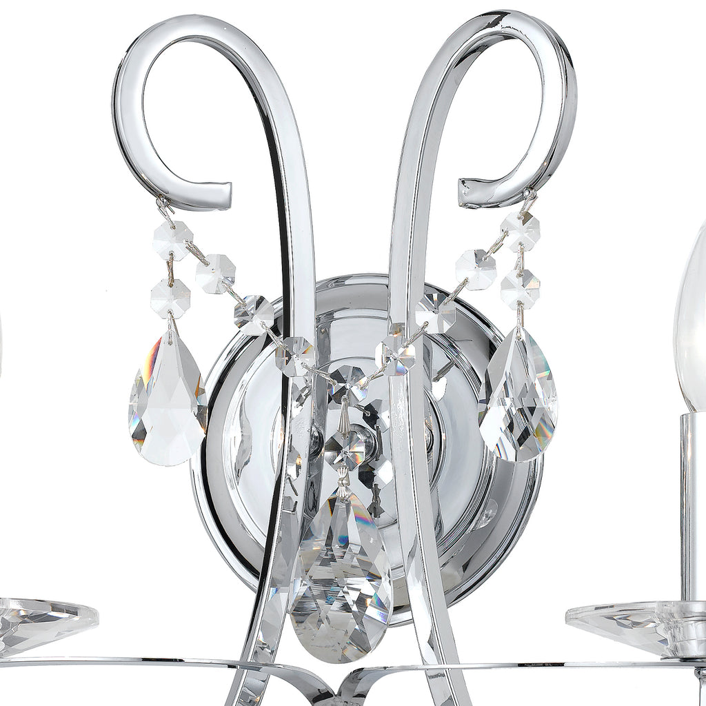 Crystorama Swarovski 14" Sconce in Polished Chrome - Additional View