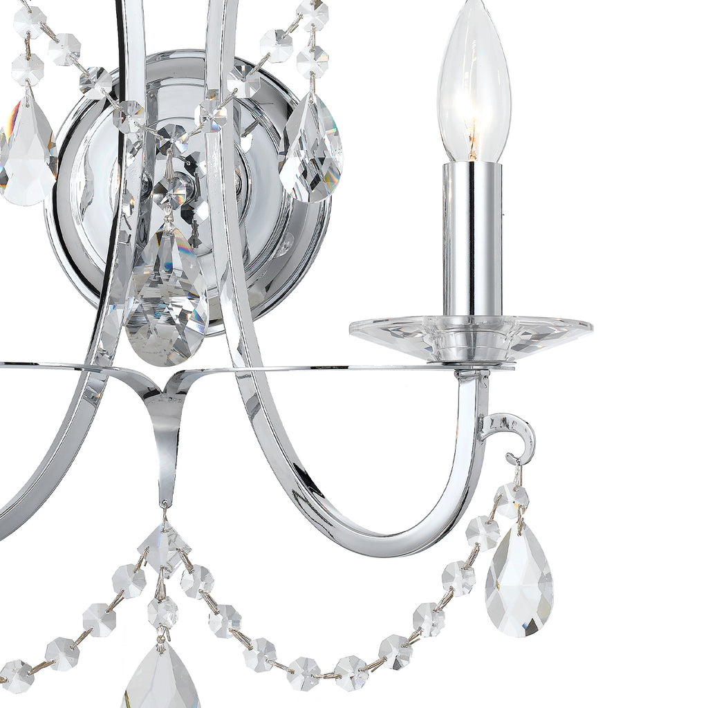 Crystorama Swarovski 14" Sconce in Polished Chrome - Additional View