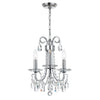 6823-CH-CL-MWP Othello 3 Light Mini Chandelier | Main Image