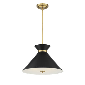 Black with Warm Brass