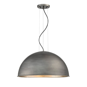 Rubbed Zinc with Silver Leaf