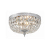 Crystorama Waltham 10'' Flush Mount in Polished Chrome - Front View