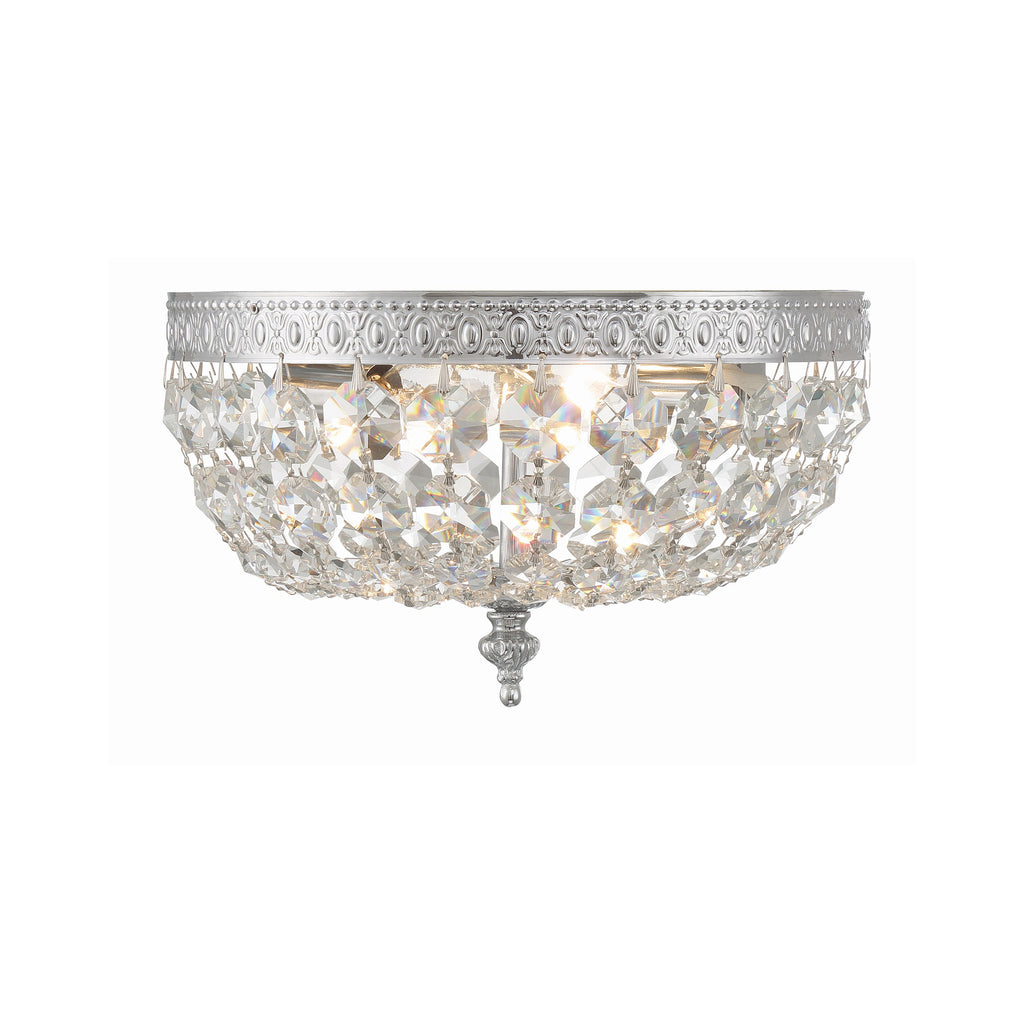 Crystorama Waltham 10'' Flush Mount in Polished Chrome - Additional View