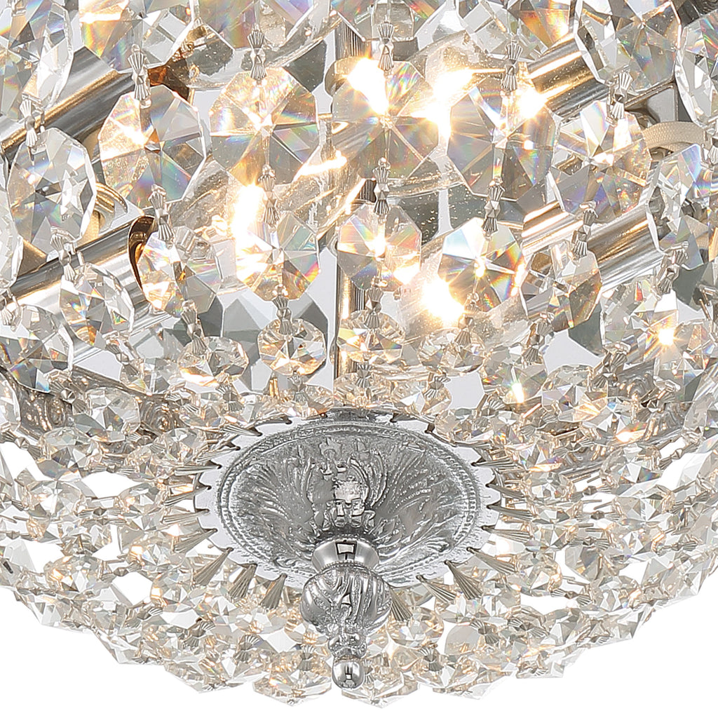 Crystorama Waltham 10'' Flush Mount in Polished Chrome - Additional View