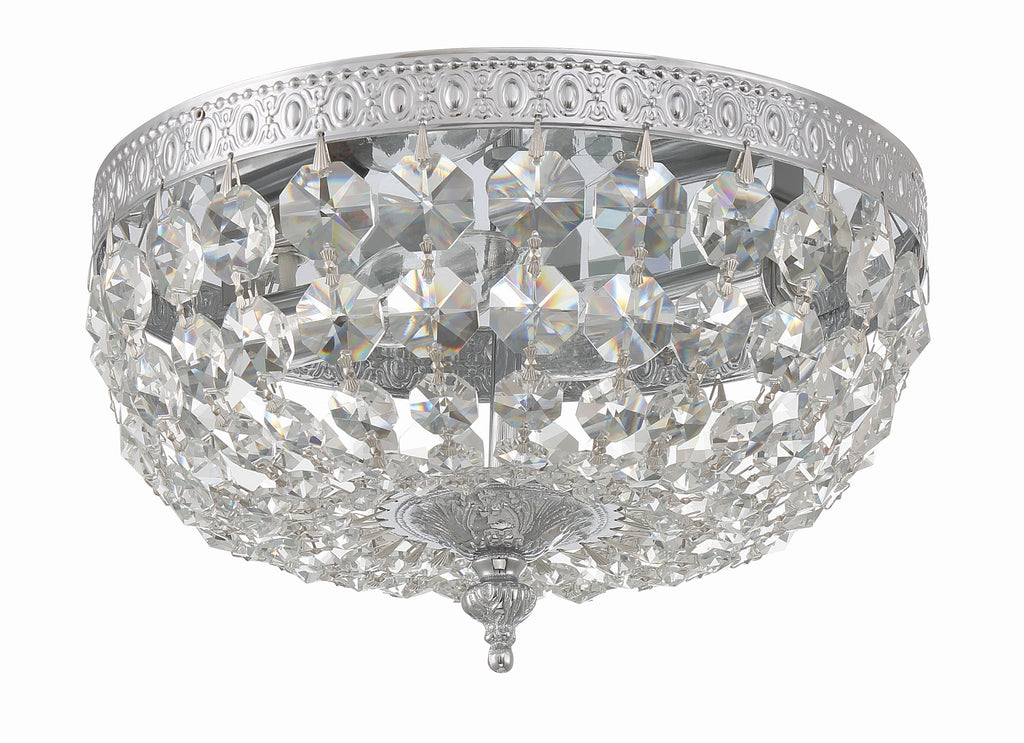 Crystorama Waltham 10'' Flush Mount in Polished Chrome - Additional View