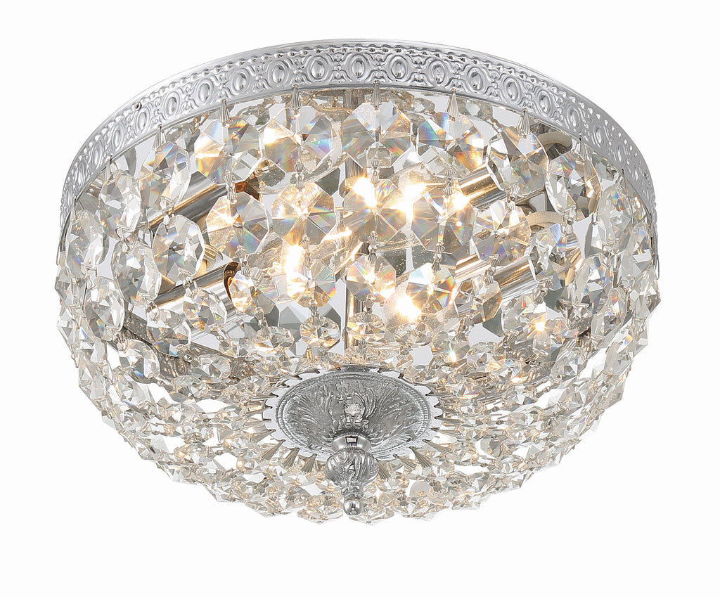 Crystorama Waltham 10'' Flush Mount in Polished Chrome - Additional View