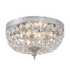 Crystorama Waltham 10'' Flush Mount in Polished Chrome - Front View