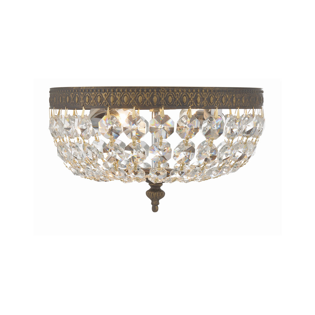 Crystorama Waltham 10'' Flush Mount in English Bronze - Additional View
