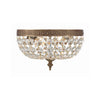 Crystorama Waltham 10'' Flush Mount in Olde Brass - Additional View