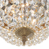 Crystorama Waltham 10'' Flush Mount in Olde Brass - Additional View