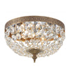 Crystorama Waltham 10'' Flush Mount in Olde Brass - Front View