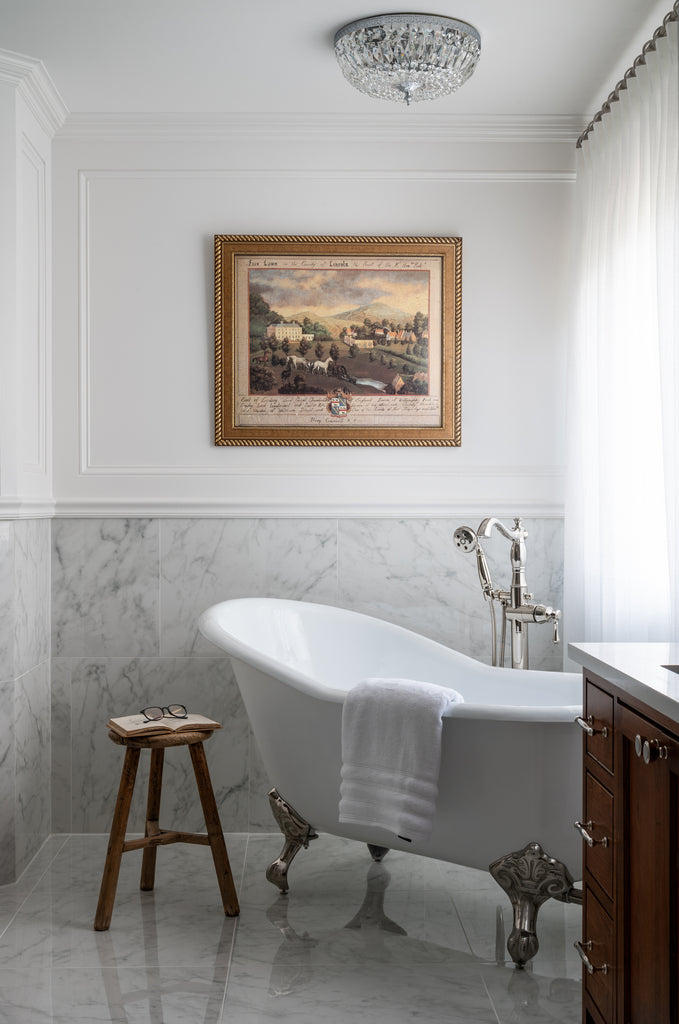 712-CH-CL-I Waltham 12'' Flush Mount | Lifestyle Image