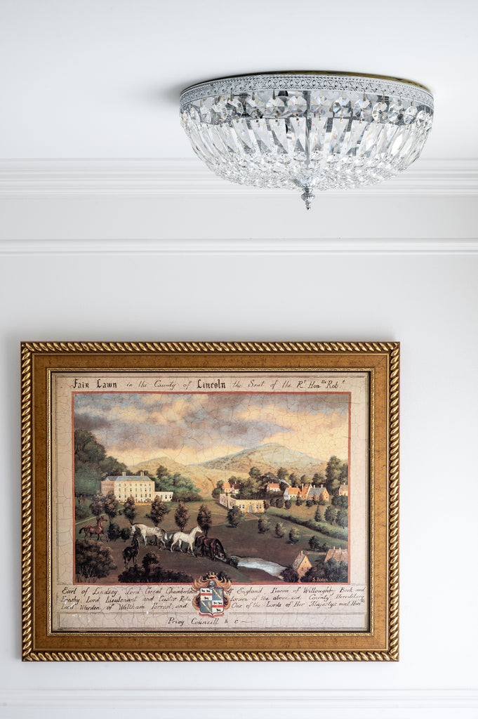 712-CH-CL-I Waltham 12'' Flush Mount | Lifestyle Image