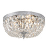 Crystorama Waltham 12'' Flush Mount in Polished Chrome - Front View