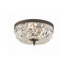 Crystorama Waltham 12'' Flush Mount in English Bronze - Front View