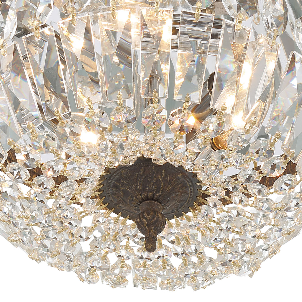 Crystorama Waltham 12'' Flush Mount in English Bronze - Additional View