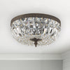 Crystorama Waltham 12'' Flush Mount in English Bronze - Lifestyle View