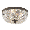 Crystorama Waltham 12'' Flush Mount in English Bronze - Front View