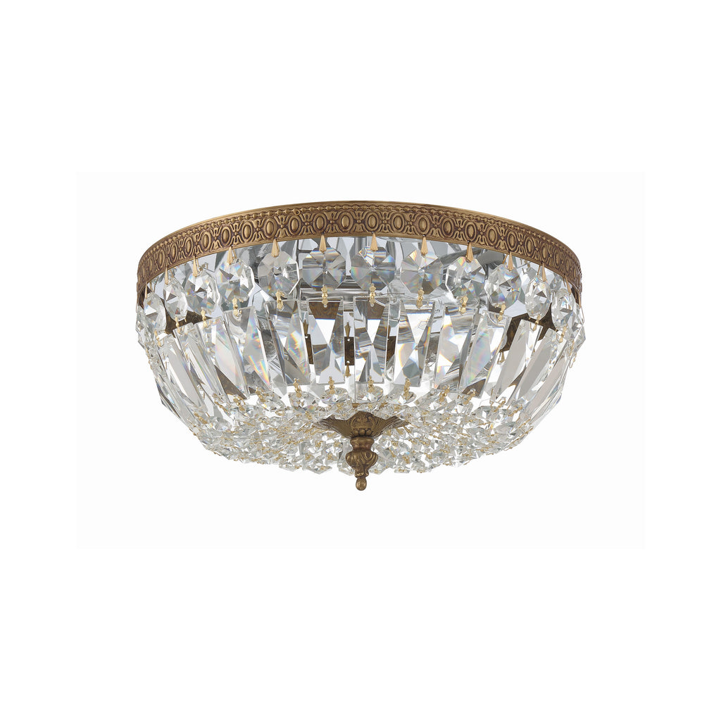 Crystorama Waltham 12'' Flush Mount in Olde Brass - Additional View