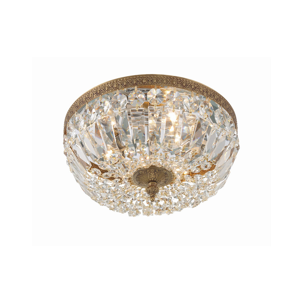 Crystorama Waltham 12'' Flush Mount in Olde Brass - Additional View