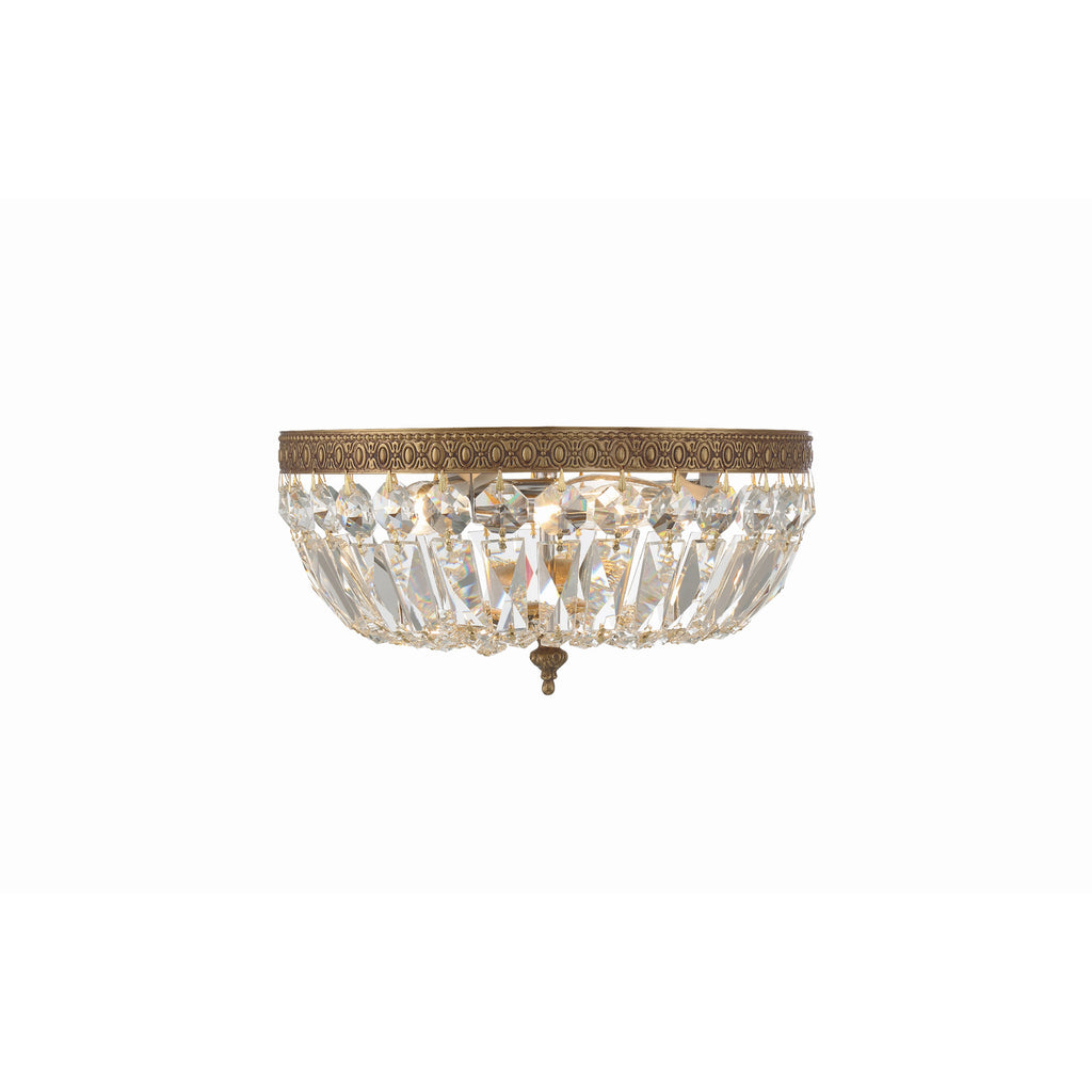 Crystorama Waltham 12'' Flush Mount in Olde Brass - Additional View