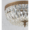 Crystorama Waltham 12'' Flush Mount in Olde Brass - Lifestyle View