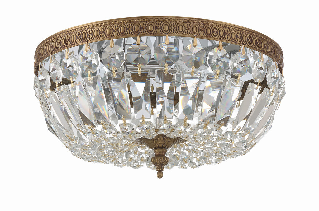 Crystorama Waltham 12'' Flush Mount in Olde Brass - Additional View