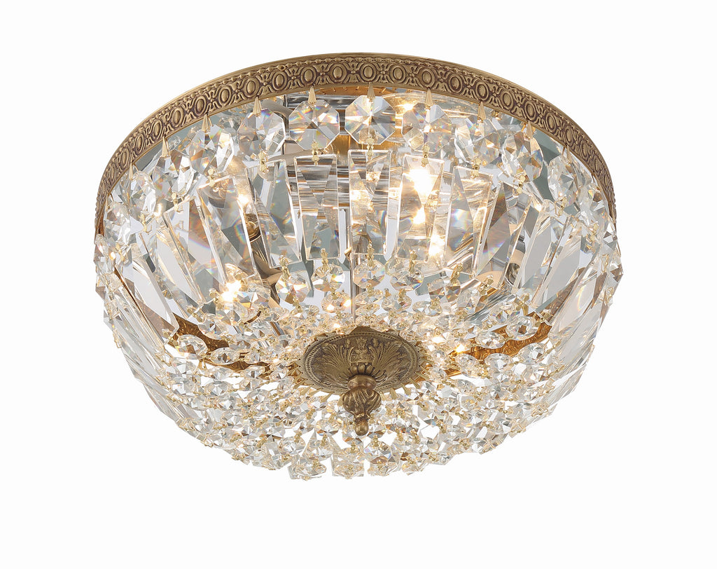 Crystorama Waltham 12'' Flush Mount in Olde Brass - Additional View