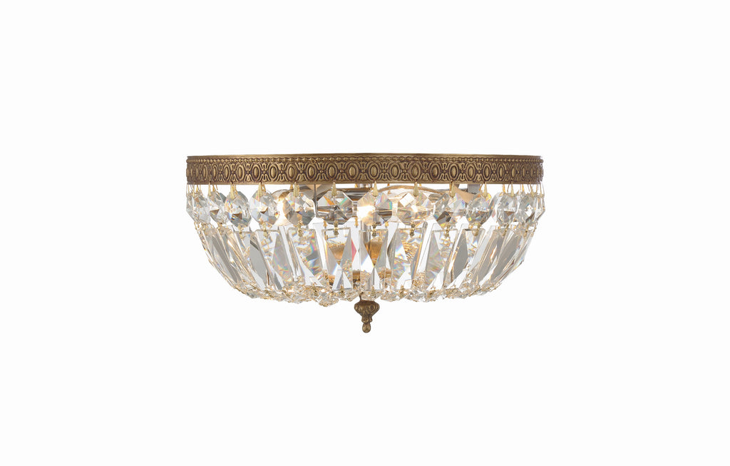 Crystorama Waltham 12'' Flush Mount in Olde Brass - Additional View