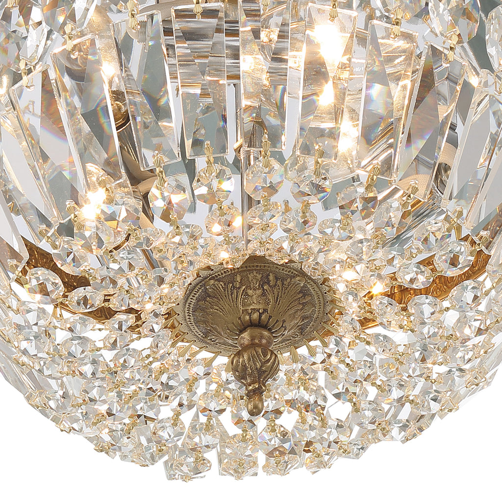 Crystorama Waltham 12'' Flush Mount in Olde Brass - Additional View