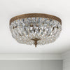 Crystorama Waltham 12'' Flush Mount in Olde Brass - Lifestyle View