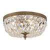 Crystorama Waltham 12'' Flush Mount in Olde Brass - Front View