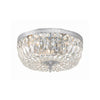Crystorama Waltham 14'' Flush Mount in Polished Chrome - Front View