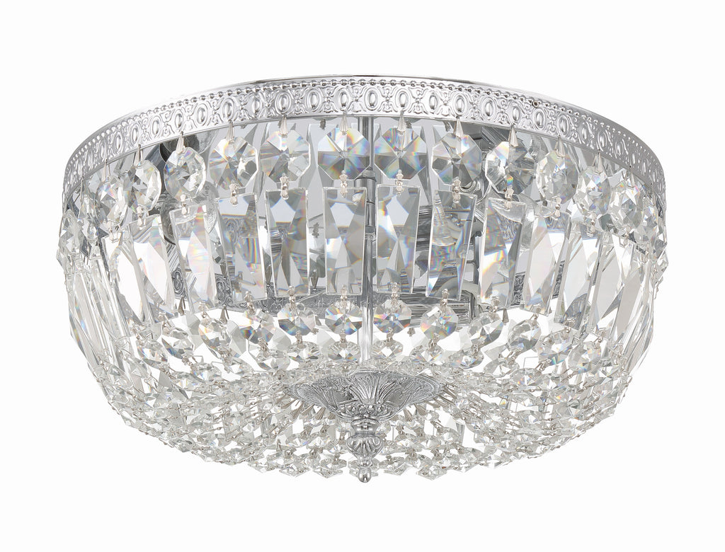 Crystorama Waltham 14'' Flush Mount in Polished Chrome - Additional View