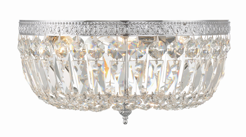 Crystorama Waltham 14'' Flush Mount in Polished Chrome - Additional View