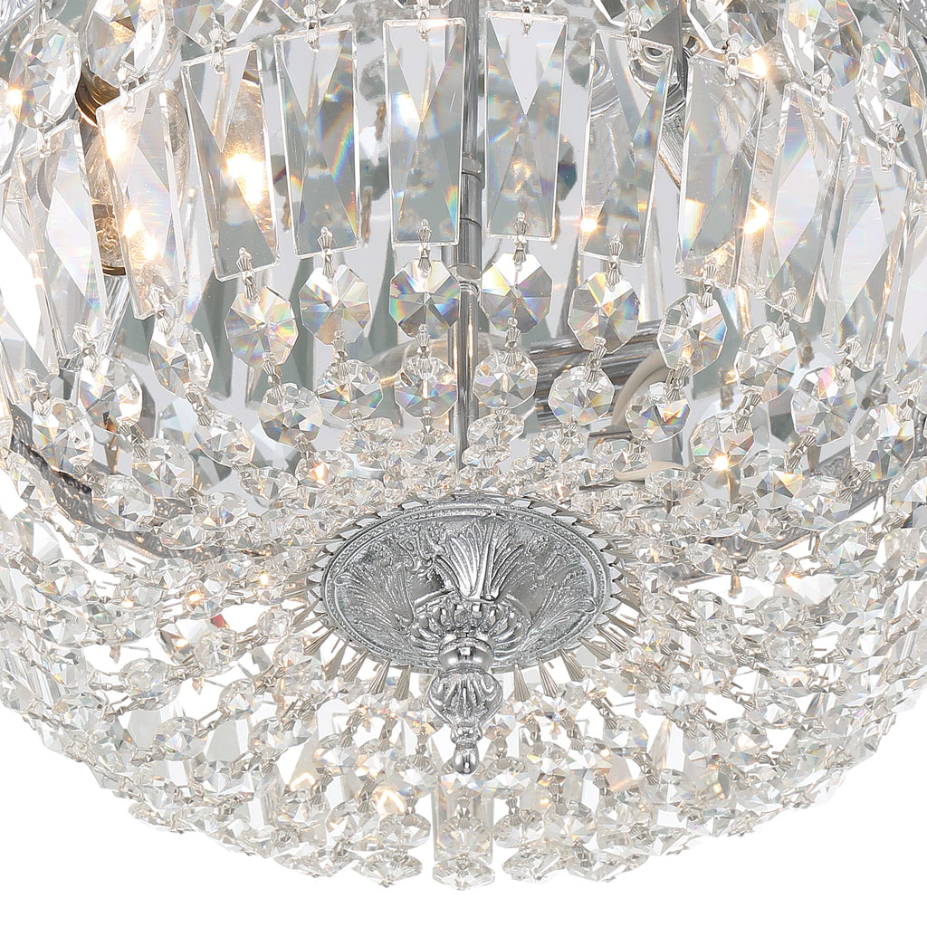 Crystorama Waltham 14'' Flush Mount in Polished Chrome - Additional View